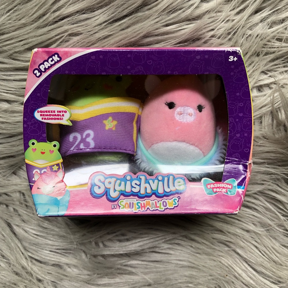 NWT Fashion Pack Squishville by Squishmallows Plush 2-Pack